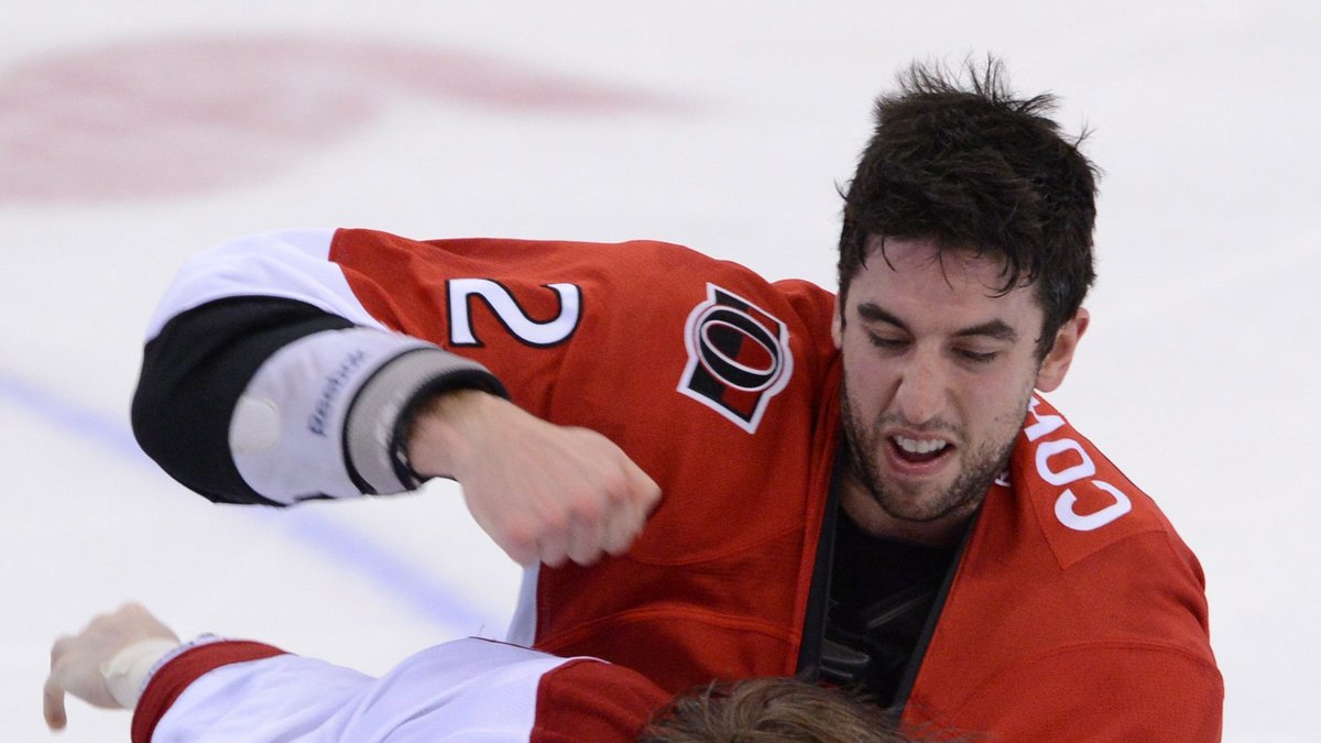 Efter Ottawa tog ledningen med 4–1 började samtliga spelare på isen slåss.