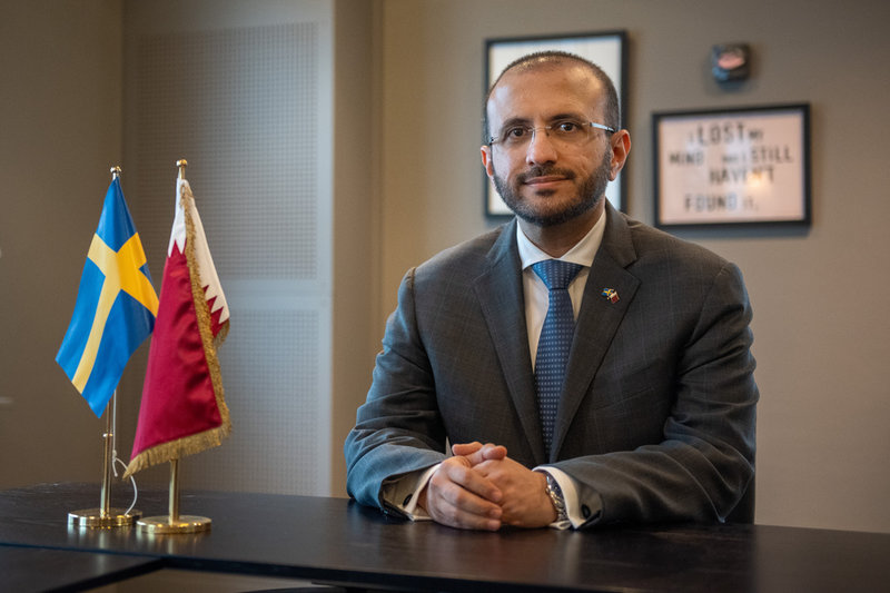 Majed al-Ansari. Bild från ett tidigare besök i Stockholm.
