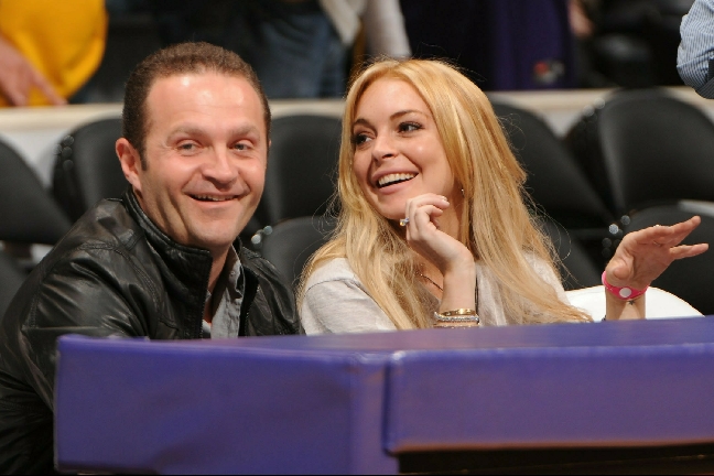 Lindsay Lohan tillsammans med Pascal Mouawad. 
