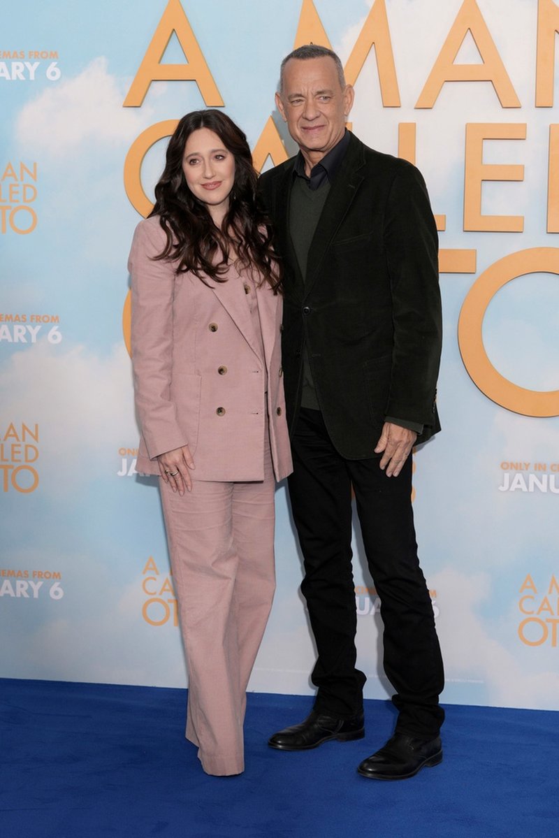 Mariana Trevino och Tom Hanks. Arkivbild.