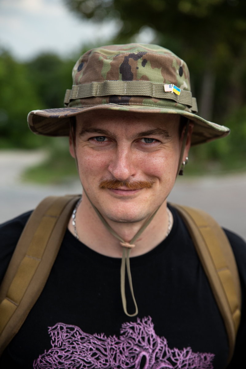 Volontären Stanislav Kyryllov.