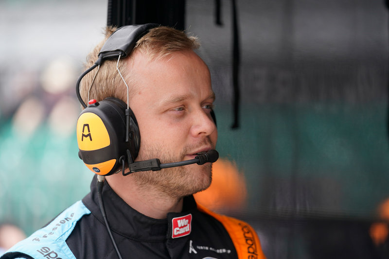 Felix Rosenqvist inför träningsåket i fredags.