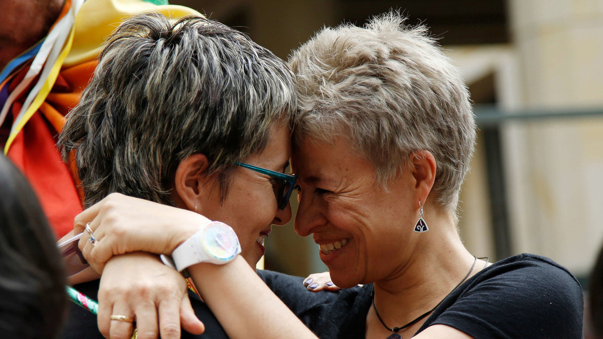 Lyckan var stor bland Colombias HBT-par.