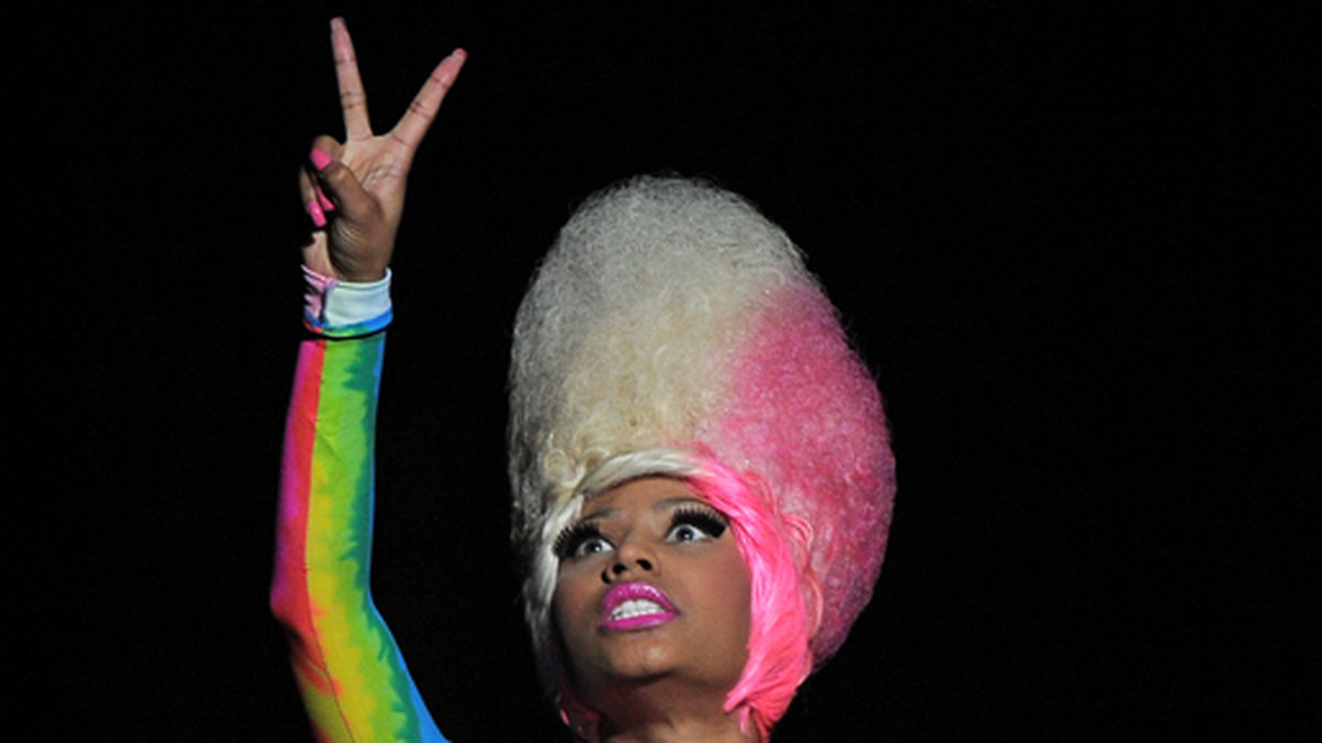 Nicki Minaj på scen i april 2011. 