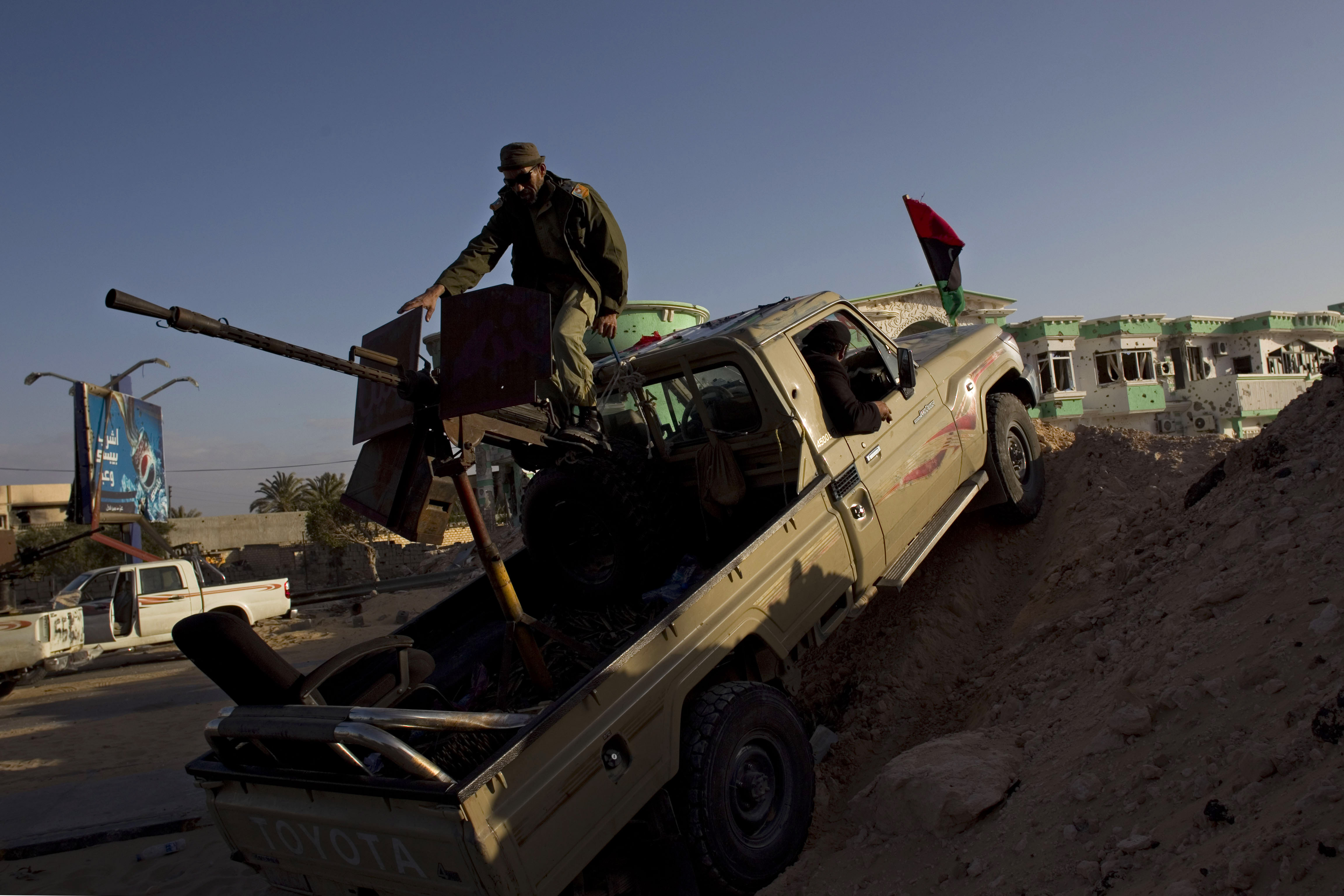Rebeller intar stridsposition i Misrata på onsdagen.