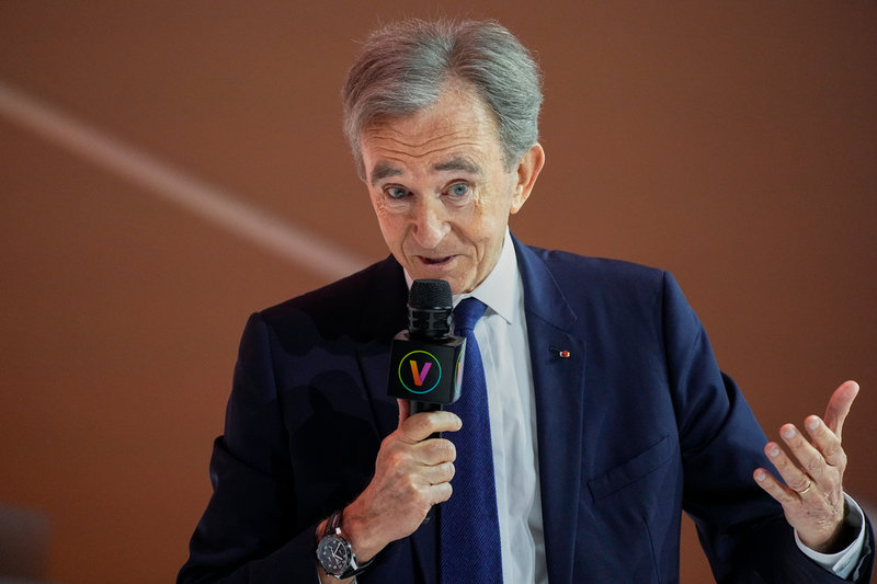 77-årige Bernard Arnault är chef och huvudägare för franska lyxjätten LVMH. Arkivbild.