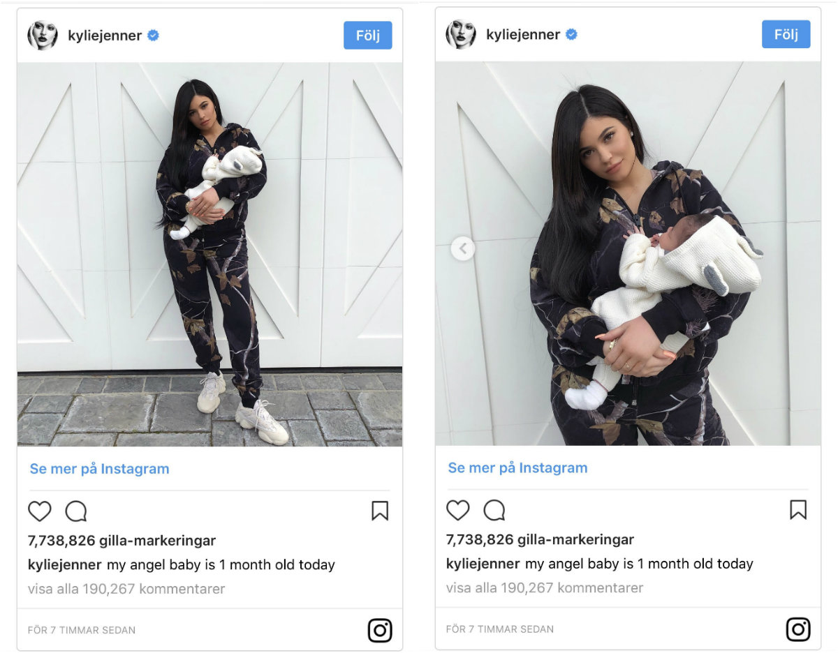 Kylie Jenners första bild på dottern Stormi Kylie Jenners första bild på dottern Stormi
