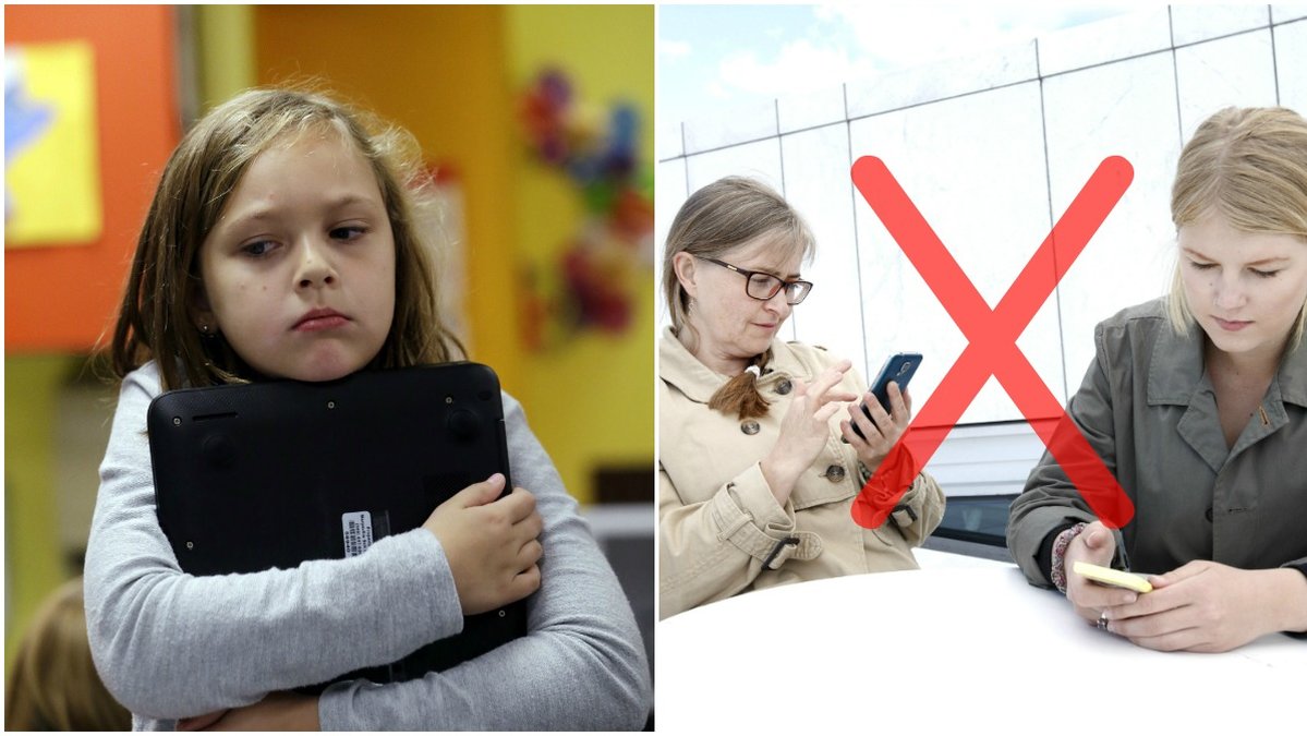 Vi borde lägga undan telefonen oftare – om barnen får bestämma.
