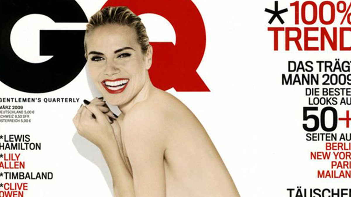 Heidi Klum på omslaget till GQ. 