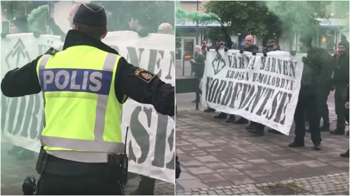 Nordisk motståndsrörelse gick till attack mot Pride i Falun