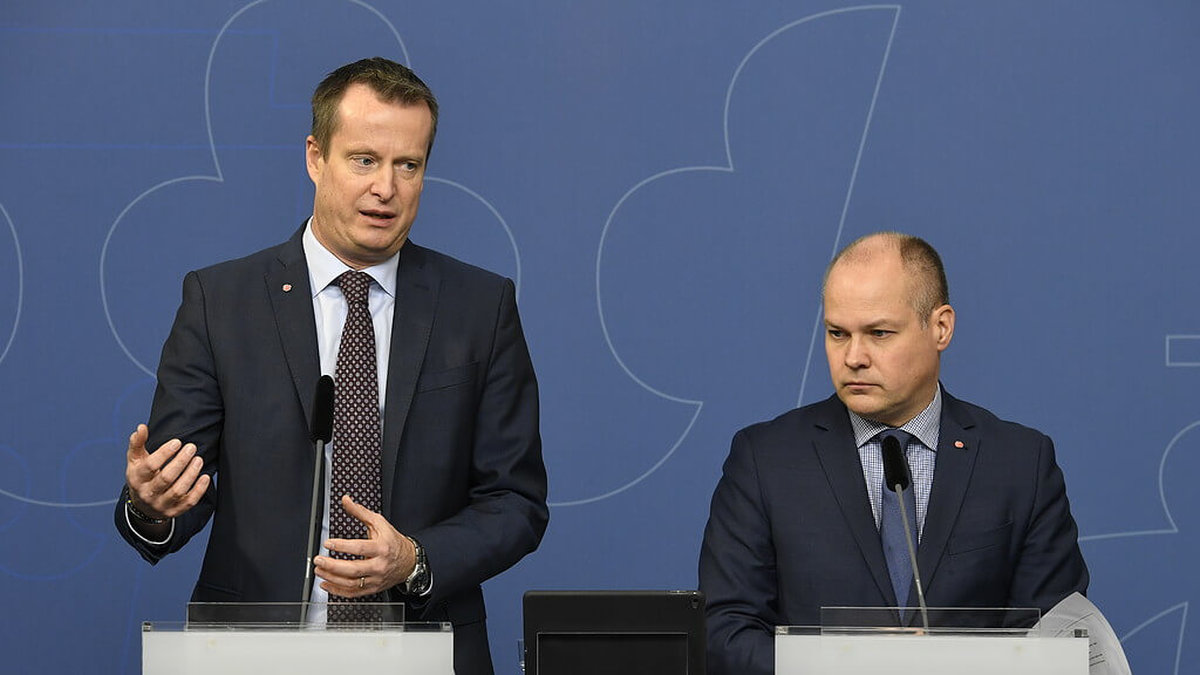 Inrikesminister Anders Ygeman och justitieminister Morgan Johansson.