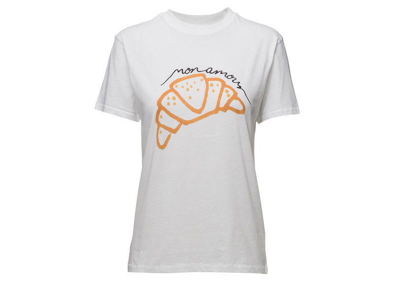 Ganni t-shirt med croissant