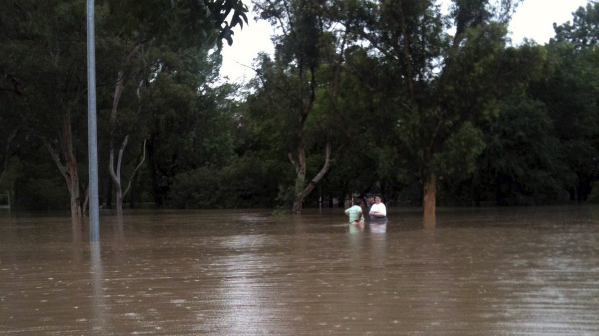 Den här bilden visar en översvämning från 2012, i australiska New South Wales.