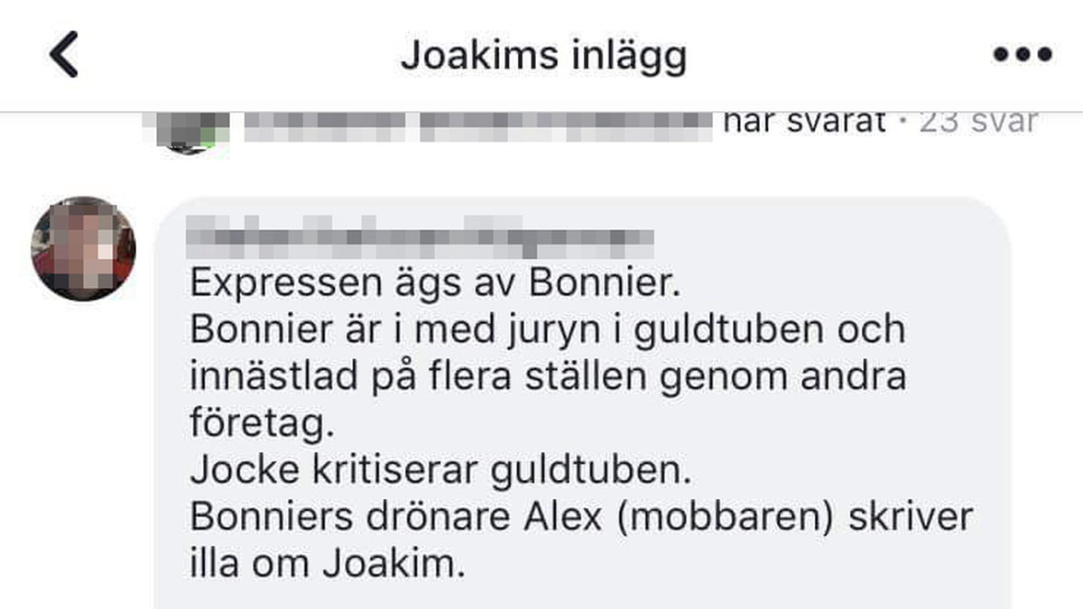 Joakim Lundell Facebook.