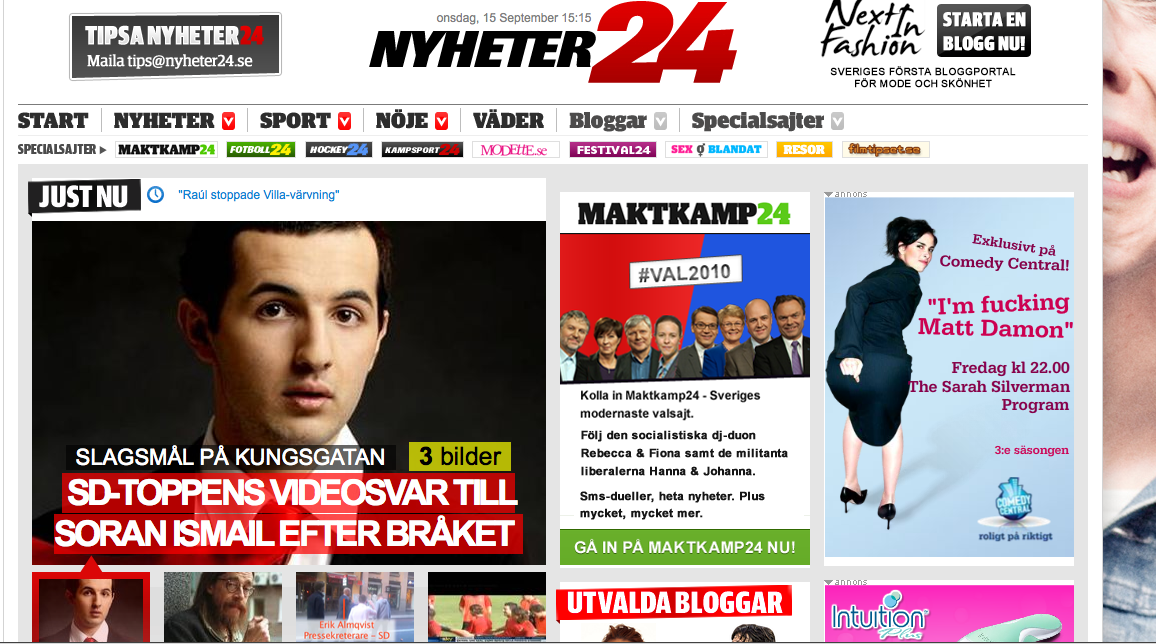 Nyheter24, Pris, Medievärlden