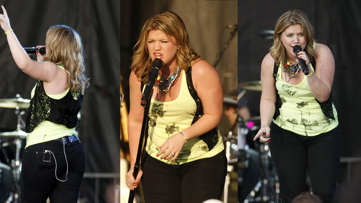 Sångerskan Kelly Clarkson, 30, har pendlat en hel del i vikt genom åren. 