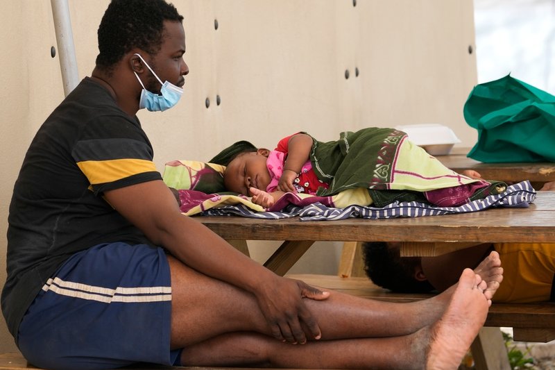 I trygghet, tills vidare. Migranter vilar ut i ett provisoriskt flyktingskydd i Darién-regionen i San Vicente i Panama, nära den colombianska gränsen.
