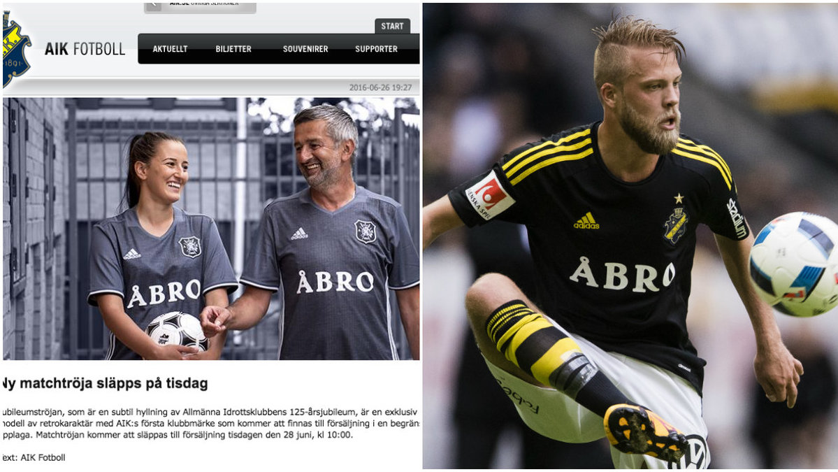 AIK är vågade med sin nya matchtröja. 