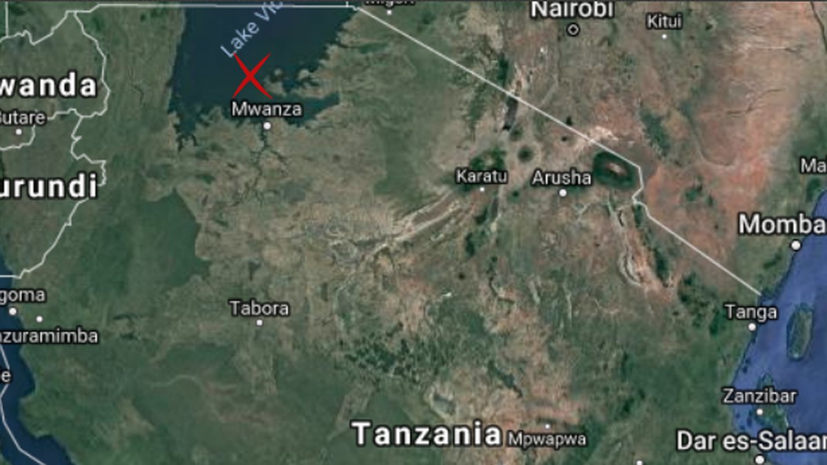 Karta över Tanzania
