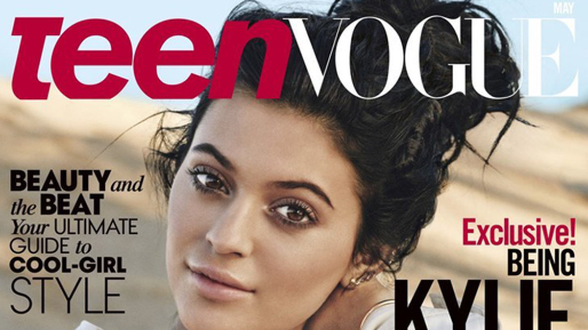 Kylie Jenner på omslaget till Teen Vogue. 