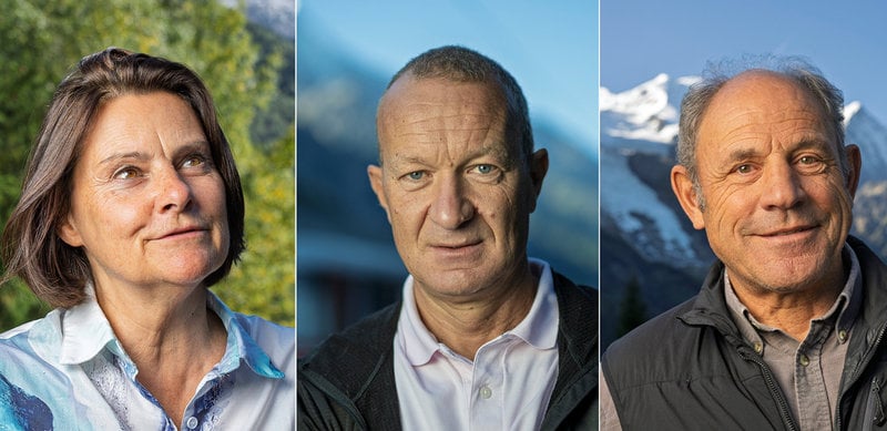 Anne Lassman-Trappier, Mathieu Dechavanne och Olivier Greber.