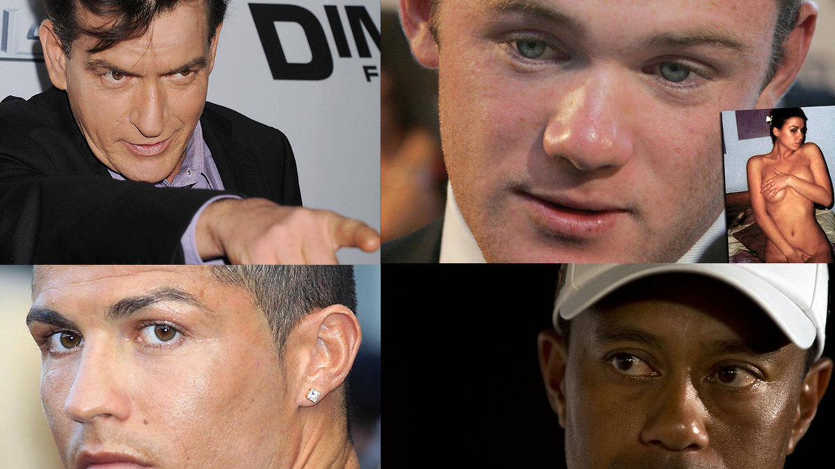 Charlie Sheen, Wayne Rooney, Cristiano Ronaldo och Tiger Woods är några av stjärnorna som betalat för sex. Läs mer i bildspelet. 