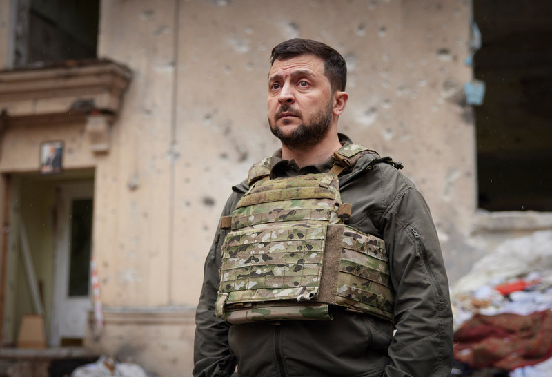 Ukrainska styrkor utkämpar just nu ett av de svåraste slagen sedan kriget började, enligt president Volodymyr Zelenskyj. Arkivbild