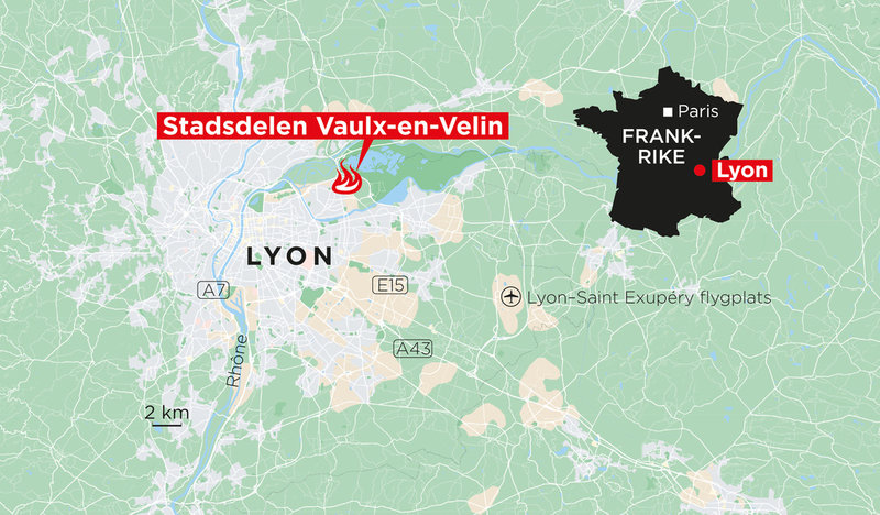 Flera personer har omkommit i en brand i ett högt bostadshus i Lyon.