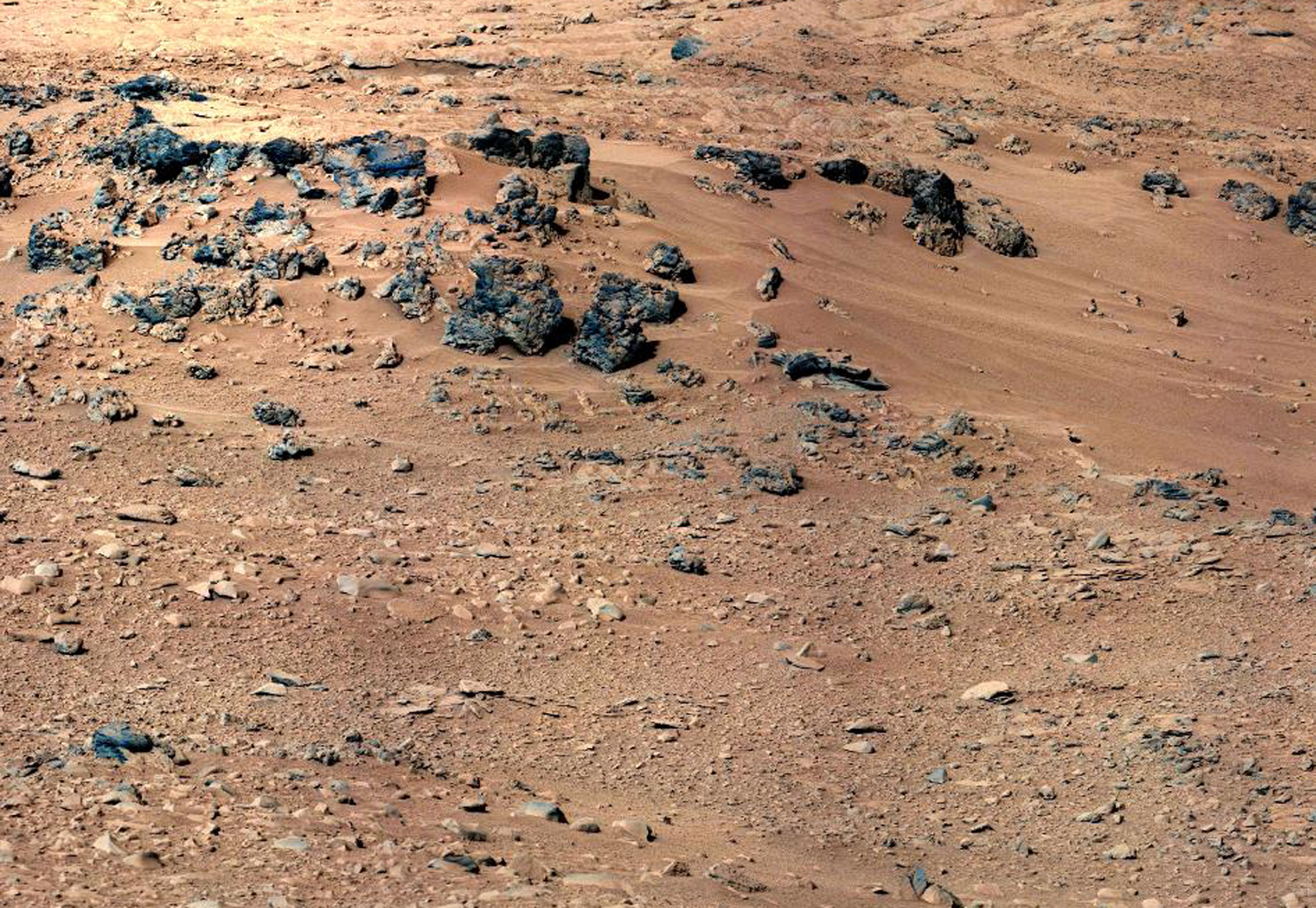 Just nu ser det ut så här på Mars, inte så livat.