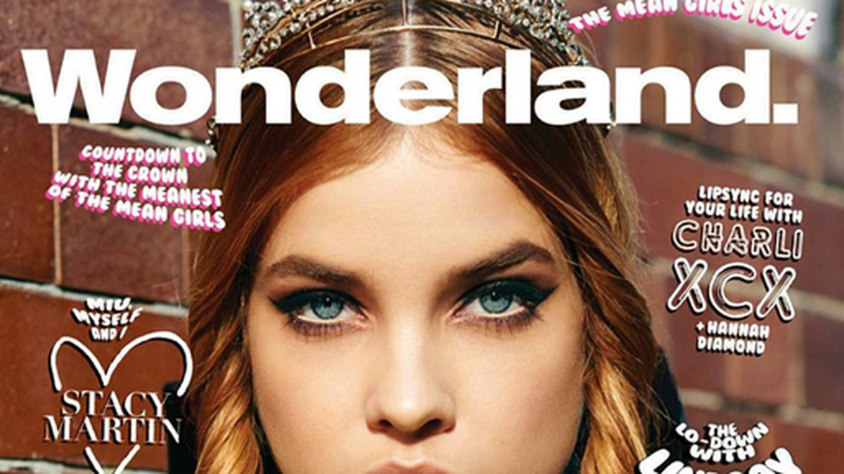 Modellen Barbara Palvin pryder omslaget till magasinet Wonderland.