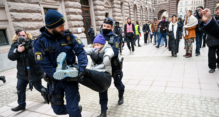 TT, Greta Thunberg, Stockholm, Politik, Polisen