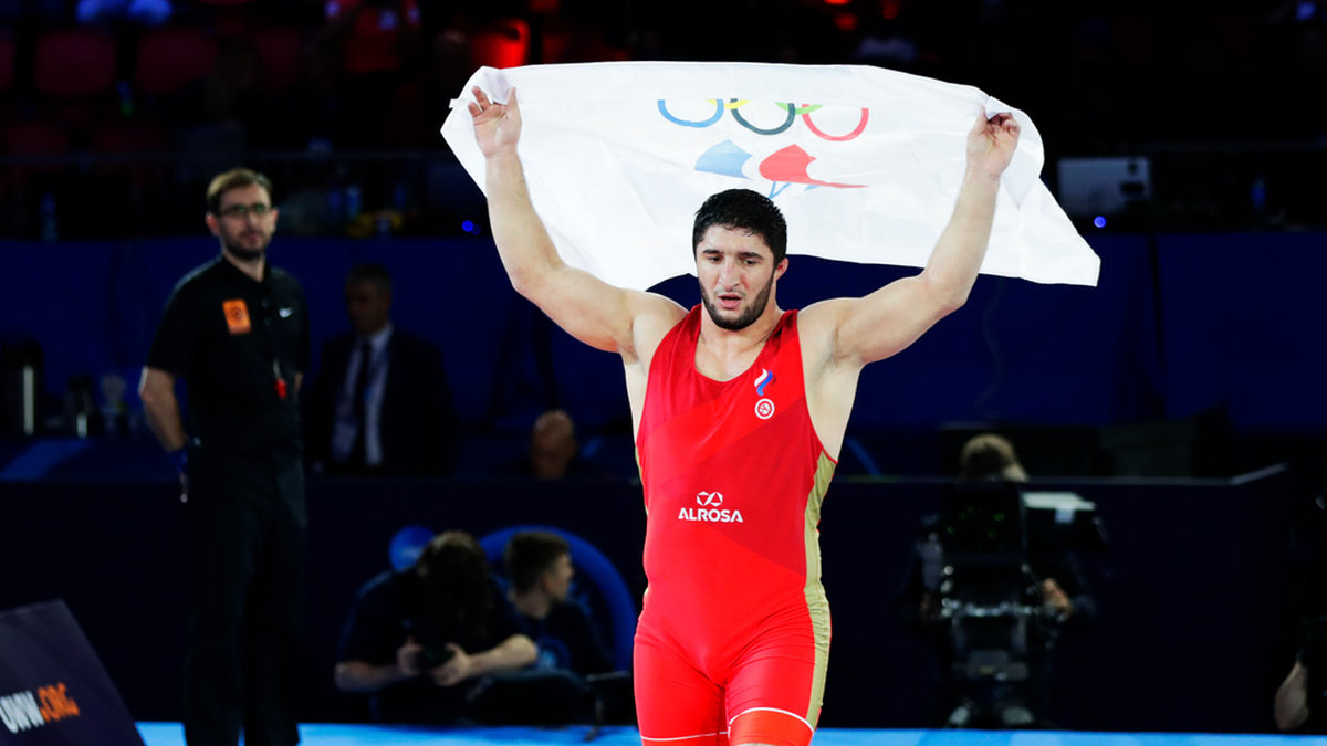 Abdulrasjid Sadulajev vinner guld på OS i Tokyo 2021. Arkivbild.