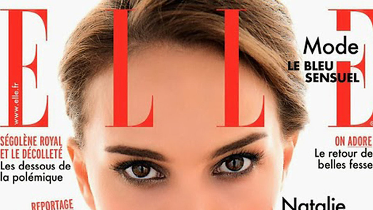 Natalie Portman på omslaget till franska Elle.