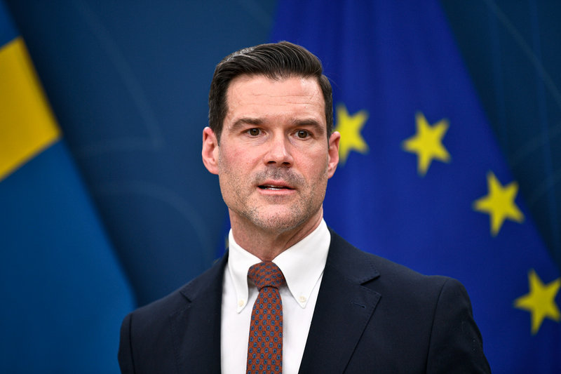 Migrationsminister Johan Forssell (M). Arkivbild. Foto: Lars Schröder/TT