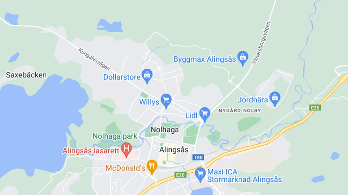 Google maps, Alingsås