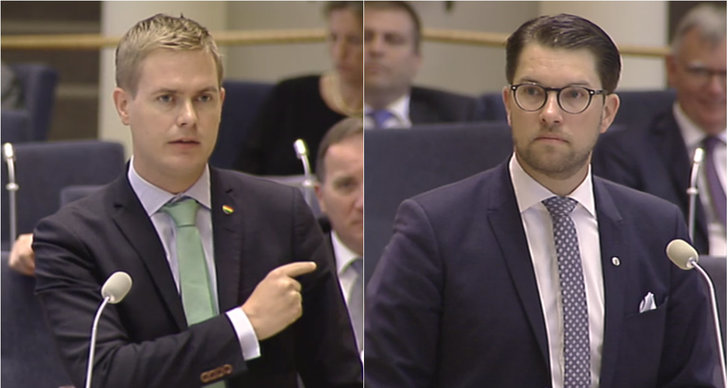 Jimmie Åkesson, Miljöpartiet, Sverigedemokraterna, homofobi, Gustav Fridolin