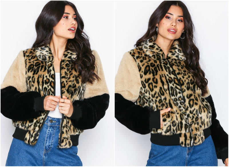 Leopardmönstrad jacka
