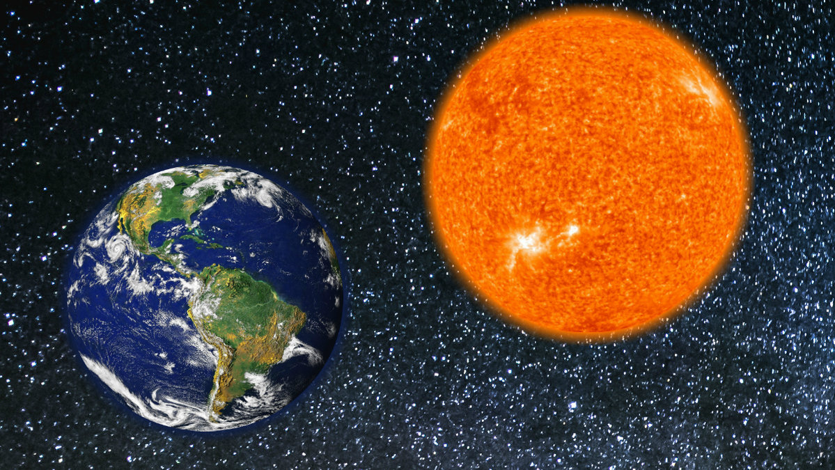 Det tar solens strålar cirka 8 minuter för att nå jorden 