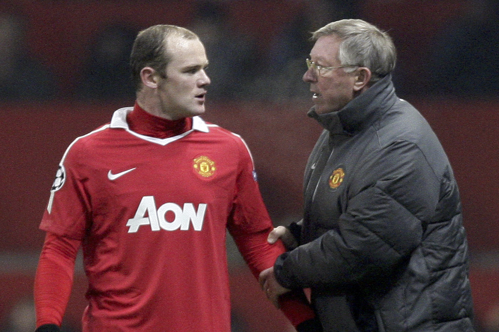 Rooney och Ferguson på samma foto kan aldrig generara vad man vill kalla "ett vackert motiv".