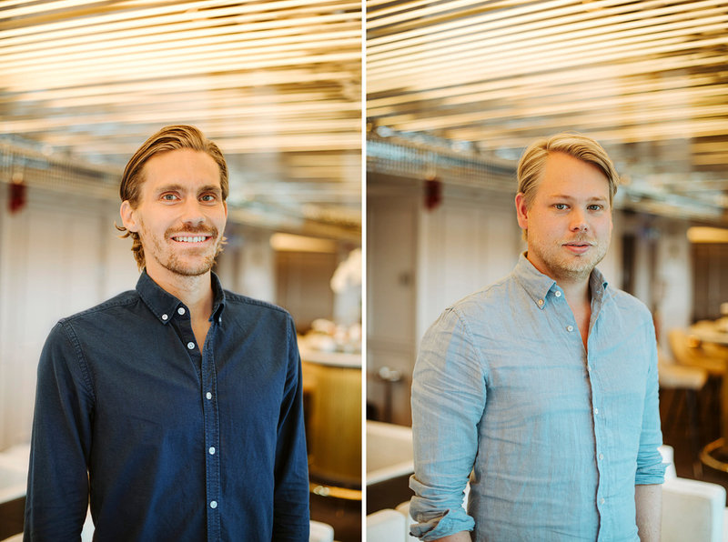 Mikael Falgard och Daniel Antell, e-sportchef respektive vd på svenska Geoguessr.