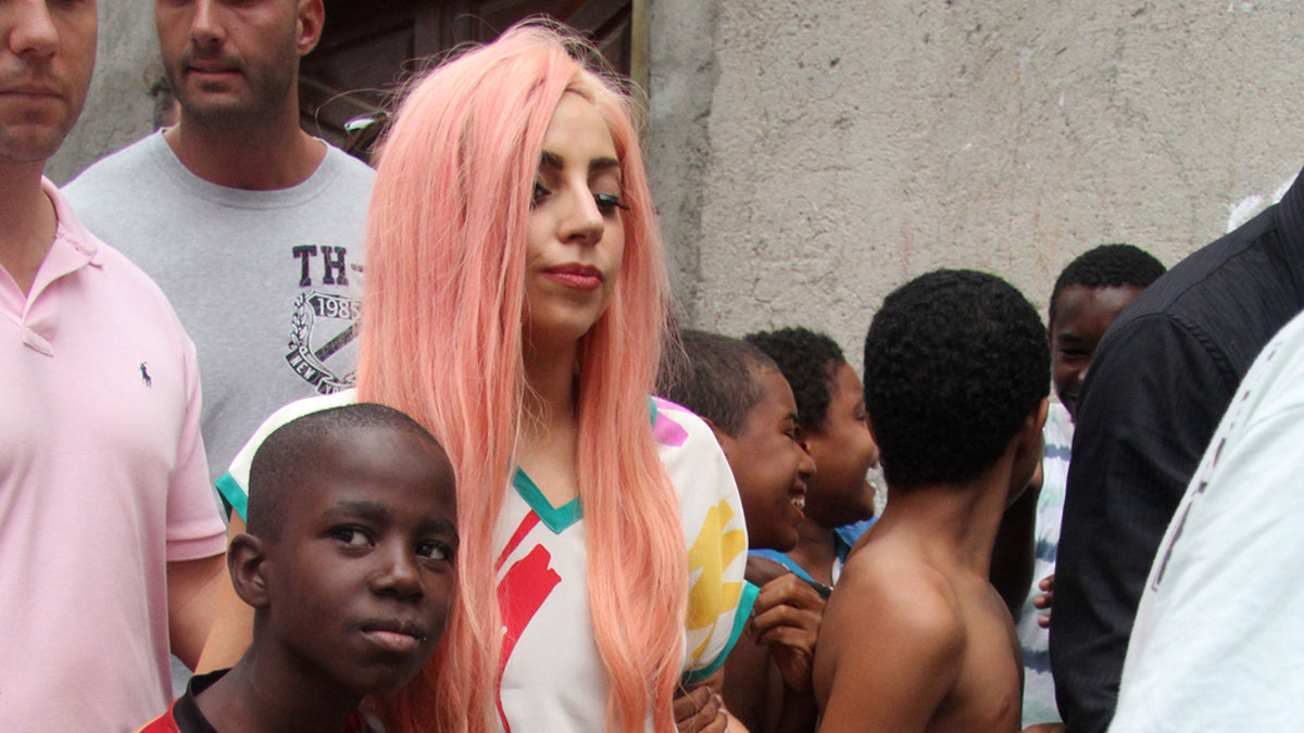 Lady Gaga kramas. 