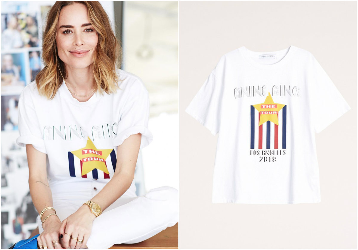 Vit t-shirt Anine Bing Vit t-shirt Anine Bing