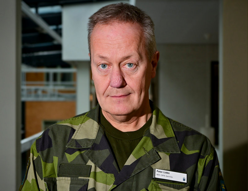 Peter Lidén, överstelöjtnant och lärare vid Försvarshögskolan i Stockholm. Arkivbild.