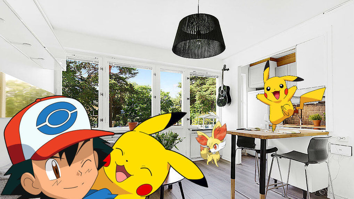 Den här lägenheten kan vara något särskilt för dig som gillar att spela Pokémon Go.