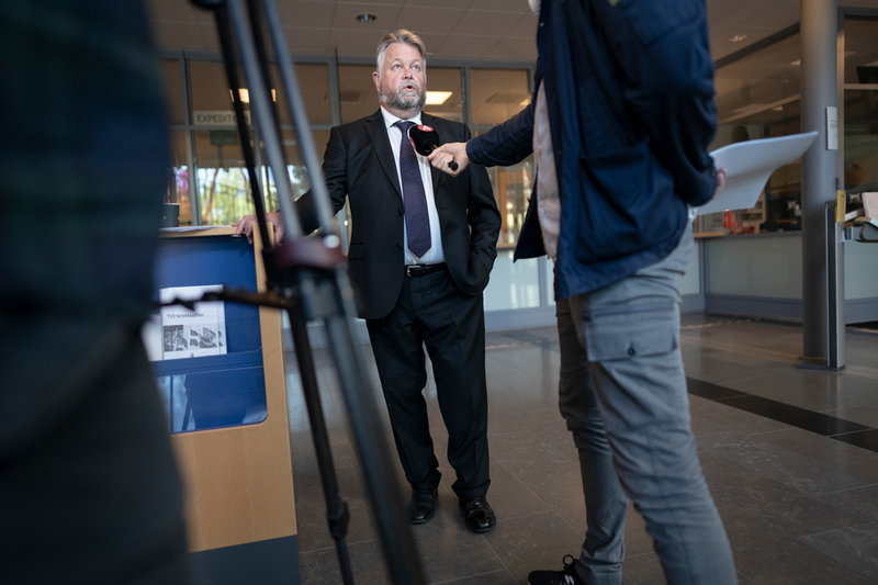 Rättens ordförande, lagmannen Göran Lundahl i Göteborgs tingsrätt på måndagen.