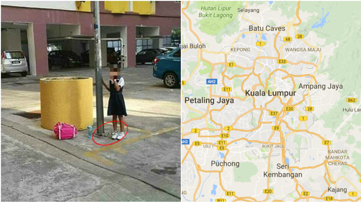 Bilden på flickan är tagen i Kuala Lumpur.