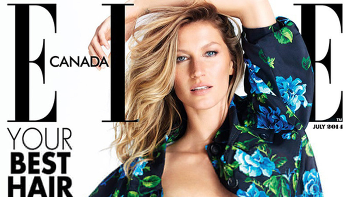 Och Gisele igen – här på omslaget av Elle Kanada. 