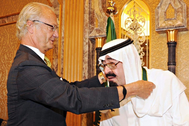 På fredagen delade kung Carl XVI Gustaf ut priset Bronsvargen till saudiske Kung Abdullah.