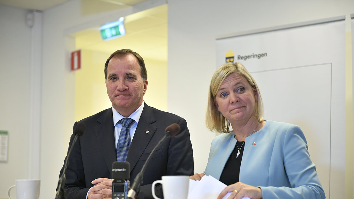 Stefan Löfven och finansminister Magdalena Andersson.