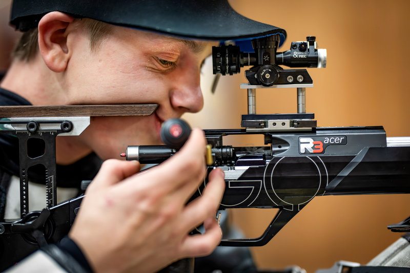 Victor Lindgren i en träningsanläggning i Farsta, Stockholm.  